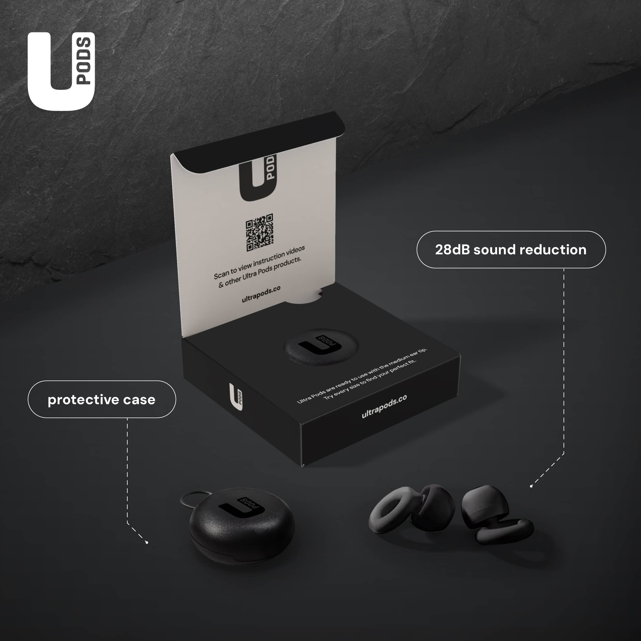 UPods - The latest innovation in ear plugs.